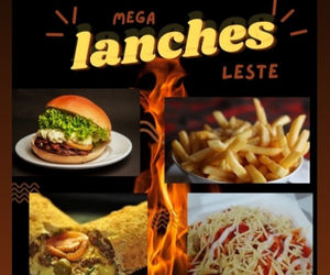Mega Lanches Leste e Famintos - Temos: Pastel 28cmGG 🥟, Hambúrguer 🍔, Batata frita🍟 e Refrigerantes 1L, lata e 600ml🍶 - Qualidade, quantidade e sabor inigualável. Vem saborear 💥