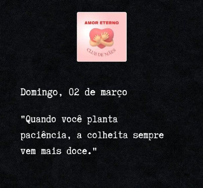 🤰🏻🤱🏻PROJETO: ASSOCIAÇÃO AMOR ETERN❤️CLUB DE MÃES CUIABÁ MT - 🤝🏻Organização Comunitária sem fins lucrativos em Cuiabá Mato Grosso - Motivacional: Semeando Paciência