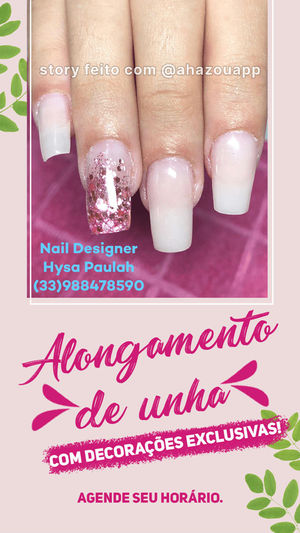 Nail Designer - Manicure/ Pedicure/ Nail Designer - Não passe vontade, faça seu alongamento de unhas com a gente e fique ainda mais linda