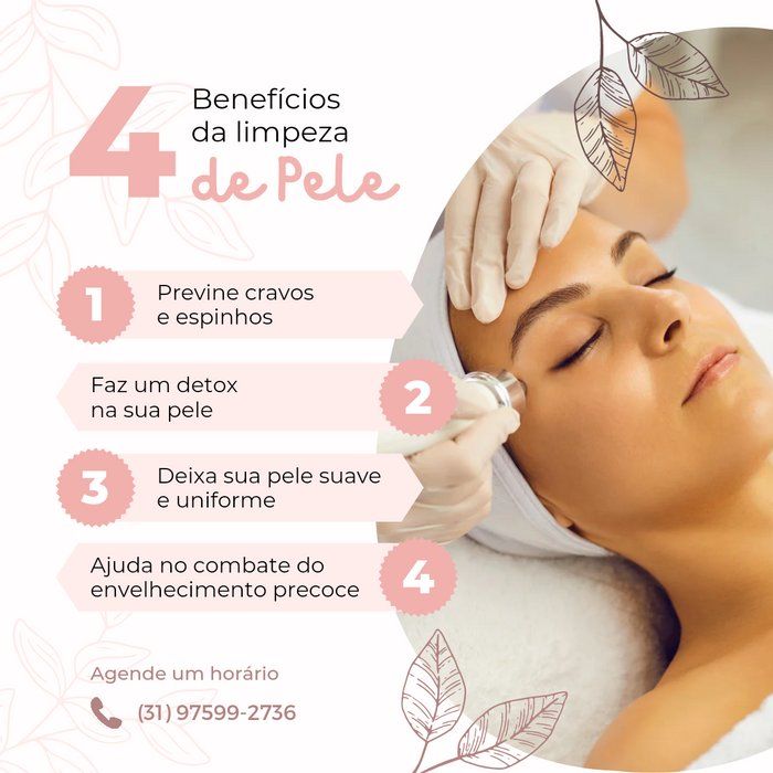 Débora Martins - Estética e Cosmética  - Limpeza de pele c\ Peeling + Luz de Led