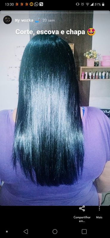 Suéllen Couto - Hair - Escova e Chapa 