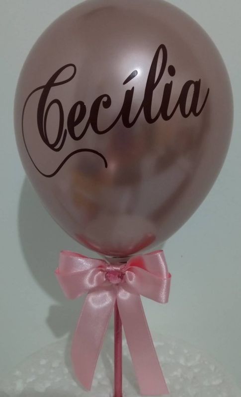 Nãna Mimo's Ateliê - Papelaria Personalizada - Topo balloon cake
