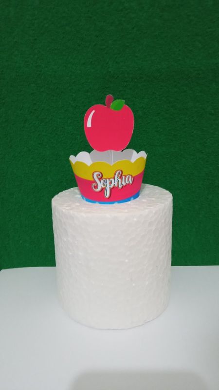 Nãna Mimo's Ateliê - Papelaria Personalizada - topper+ saiote para cupcakes