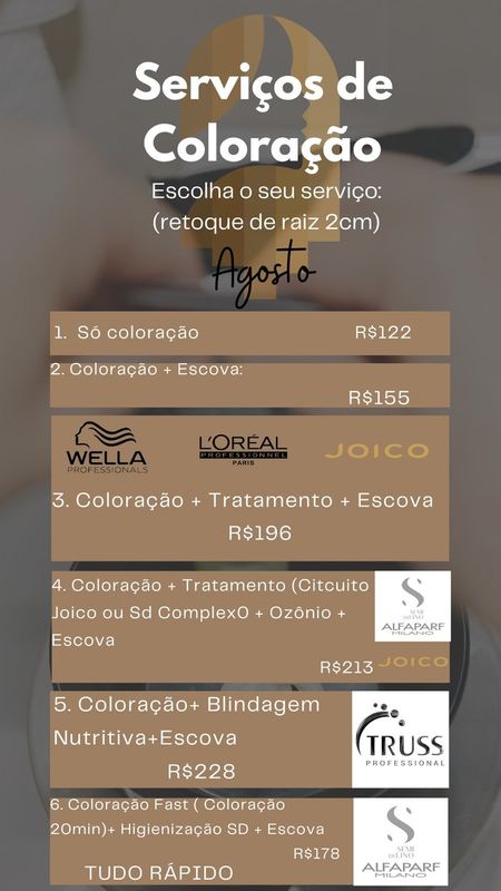 Mel Oliveira - Cabelos Diferenciados - COLORAÇÃO AGOSTO