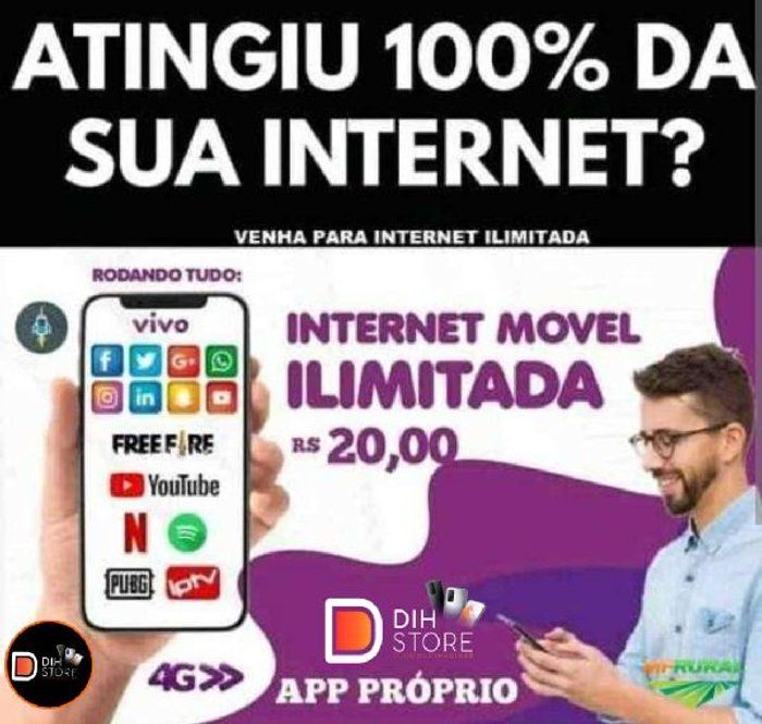 DihStore Oficial - Revenda Oficial XIAOMI, REALME APPLE, Manutenção de Celulares - Internet Alternativa Ilimitada