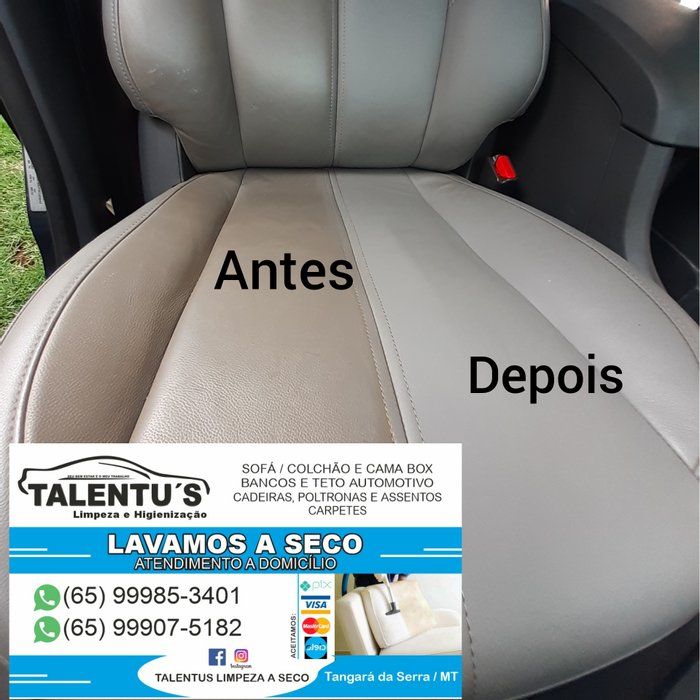 TALENTUS LIMPEZA E HIGIENIZAÇÃO DE ESTOFADOS - serviços para casa, serviços automotivos - Higienizacao e Hidratacao Bancos de Couro
