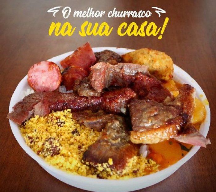 Galetão na Brasa - Restaurante Churrascaria Petiscaria espetaria - quentinha com churrasco