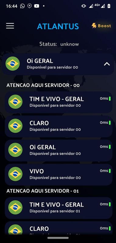 GNNeT OFICIAL - SERVIDORES VPN & SSH - INTERNET ILIMITADA CIVO CLARO OI TIM