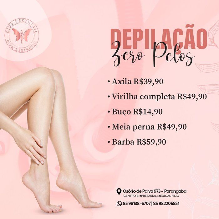 DIVAS ESTHETIC - beleza & estética - ZERO PELOS