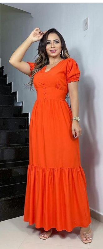 Ateliê Misma Luz - Roupas e acessórios - vestido longo simples