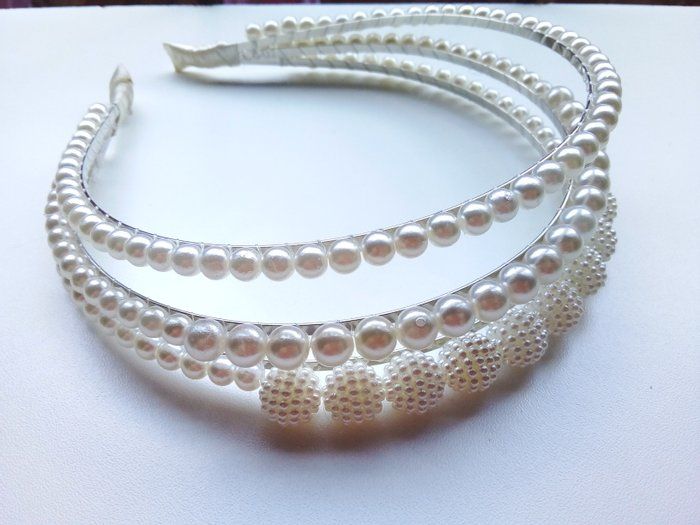 Ateliê Misma Luz - Roupas e acessórios - tiara de luxo tripla