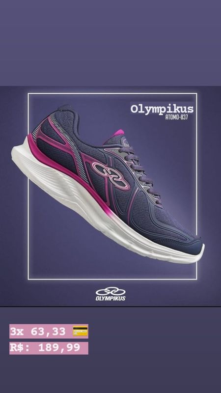 Souza Calçados - Trabalhamos com calçados Feminino Masculino e infantil - Tenis Olympikus Atomo