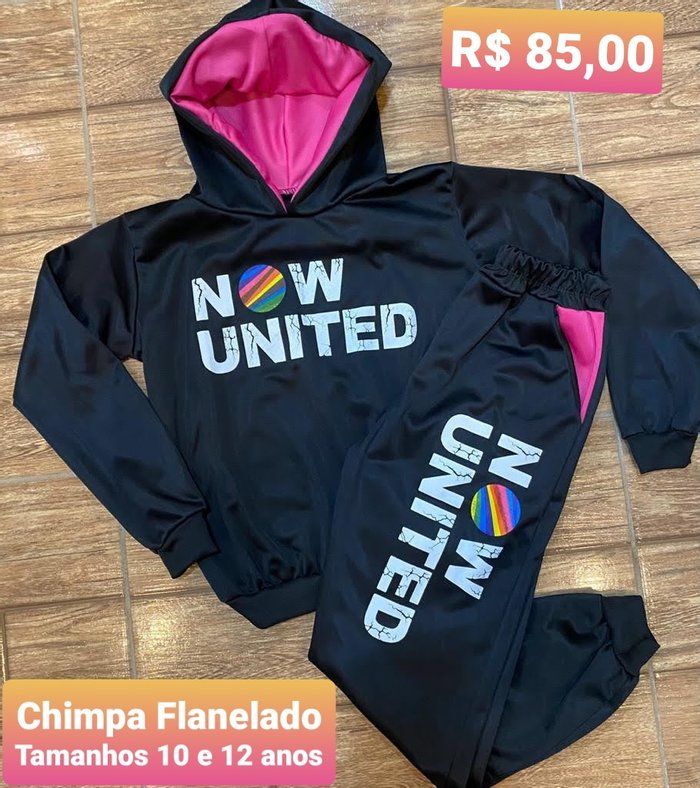 Tati Moda Infantil - Moda infantil - Conjunto Now United Preto