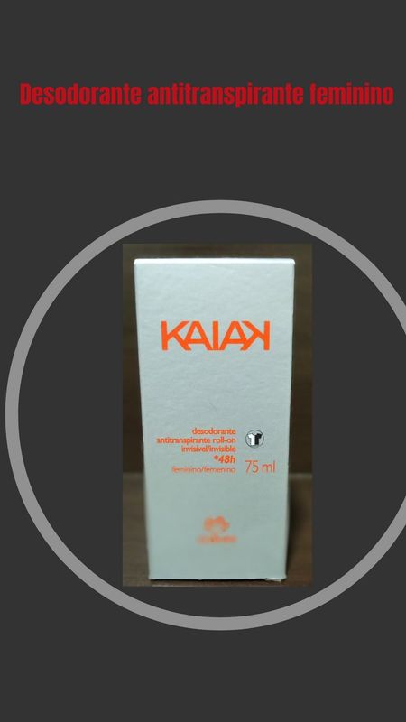 Revendedora da Natura - revenda de marcas - Desodorante antitranspirante roll-onn Kaiak F