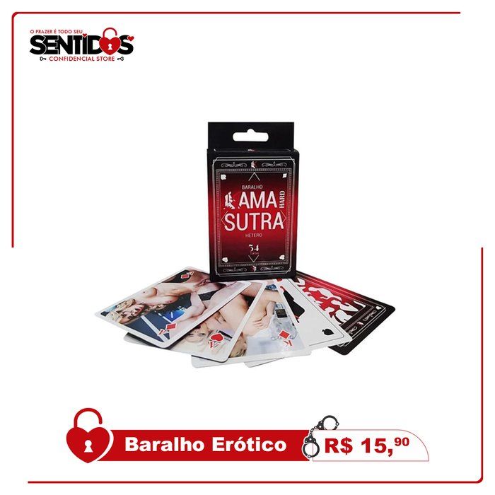 Sentidos - Confidencial Store - Sex Shop - Baralho kama sutra