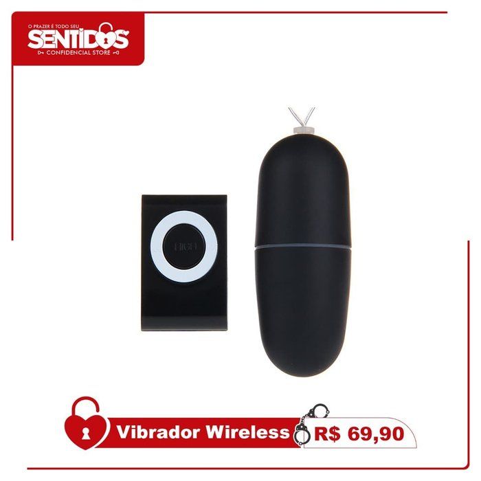 Sentidos - Confidencial Store - Sex Shop - Vibrador Wireless