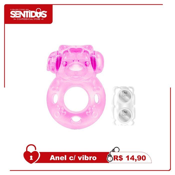Sentidos - Confidencial Store - Sex Shop - Anel peniano com vibro