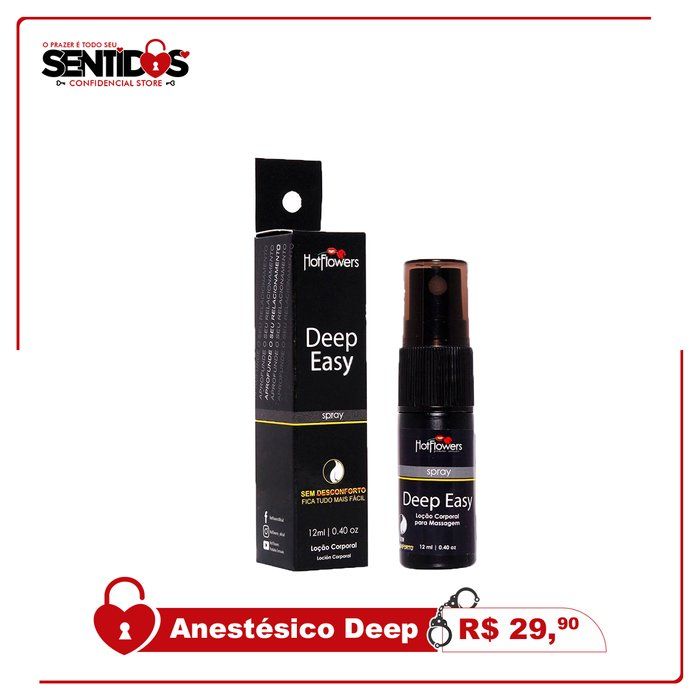 Sentidos - Confidencial Store - Sex Shop - Anestésico deep easy