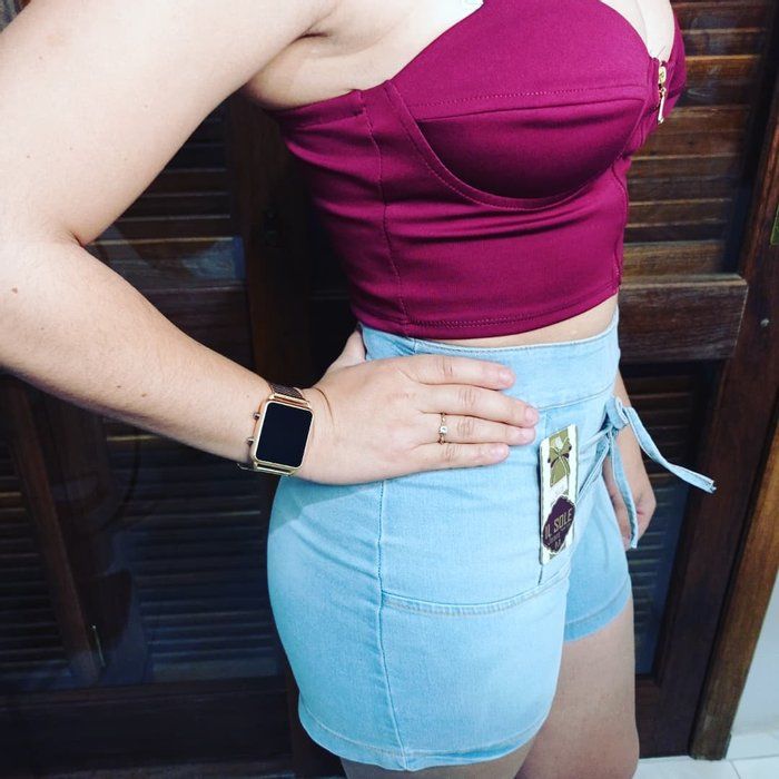 Bendito Look - Moda Feminina  - Short ilhós e croped ziper