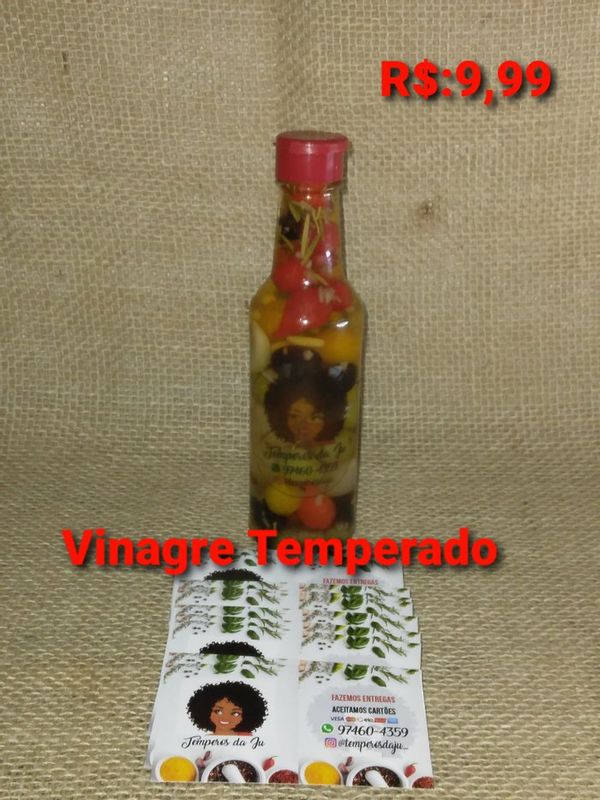 Temperos da Jú - Temperos naturais - Vinagre Temperado