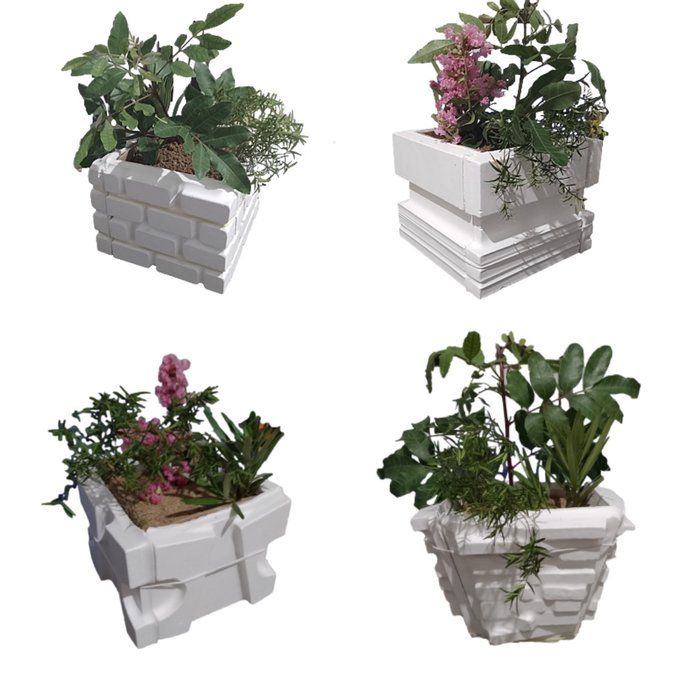 georgiagesso3d - Vendas de Placas de Gesso3D - Vaso em Gesso