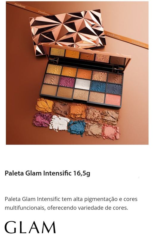 Pamela Reis - Revendedora Eudora - Paleta Glam Intensific