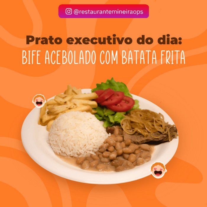 Restaurante Mineirão - Restaurante - Bife Acebolado com fritas