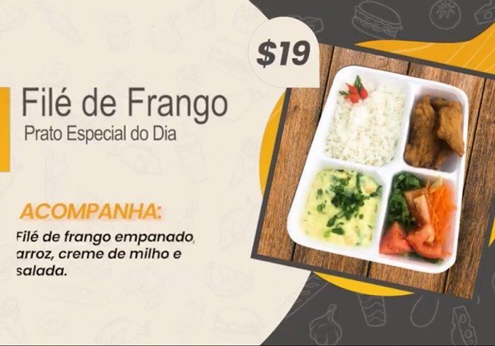 Restaurante Mineirão - Restaurante - PF M Filé de frango empanado com creme de milho