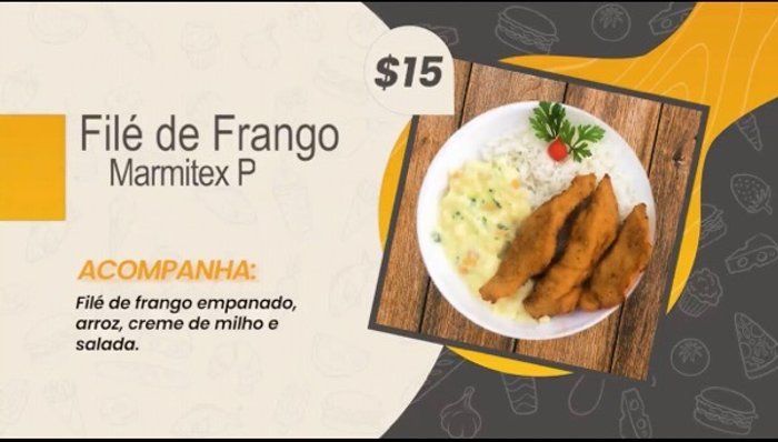 Restaurante Mineirão - Restaurante - PF P Filé de frango empanado com creme de milho