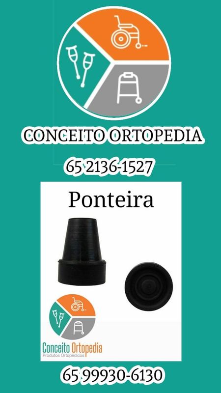 Conceito Ortopedia - Loja de produtos ortopédicos e hospitalares - Ponteira de muleta