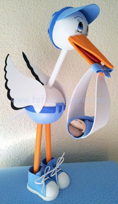 Artes.com Nessinha  - Artesanatos - fofucho cegonha 3d