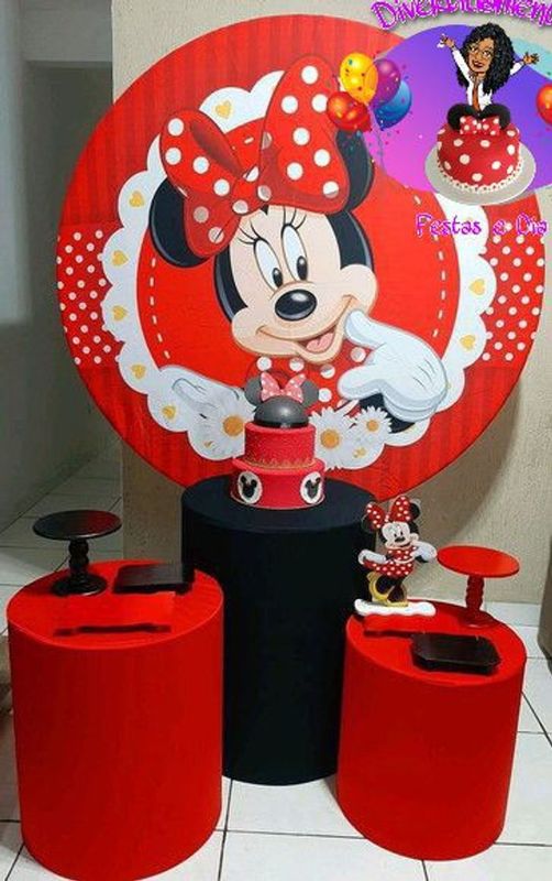 Artes.com Nessinha  - Artesanatos - Festa da Minnie vermelha 