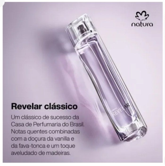 Marcia Trindade - cosméticos natura - colônia feminina revelar Natura