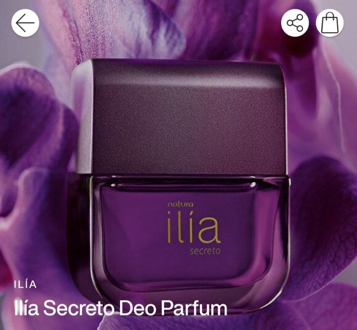 Marcia Trindade - cosméticos natura - perfume feminino Natura ilia secreto