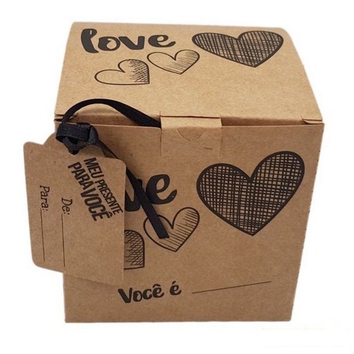 Milla Personalizados - Produção de Produtos Personalizados - Caixa para Presente - Com tag