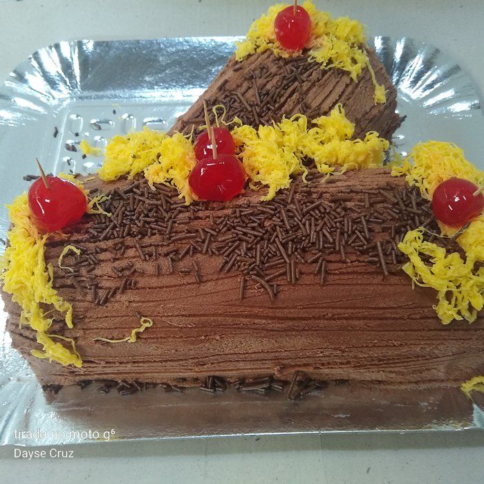 Dayse Festas e Delivery - Bolos. Torta salgada. Bebidas. Gelo. Carvão. Alimentosoz - Bolo tronco