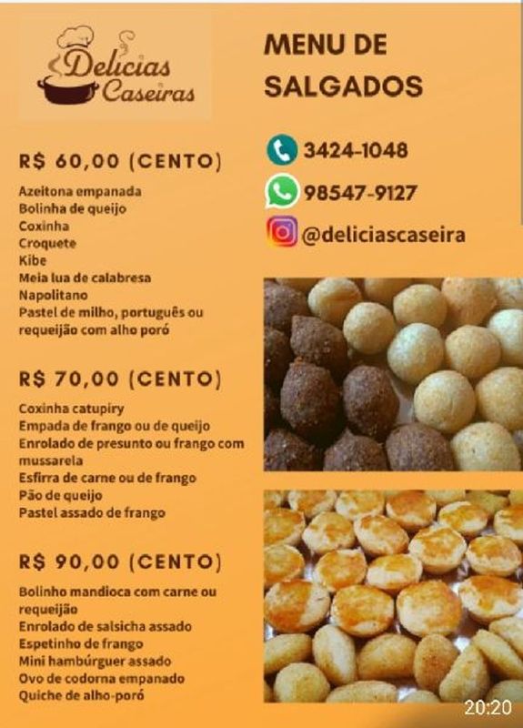 Valdenia coutinho - confeitaria e salgados  - SALGADOS 