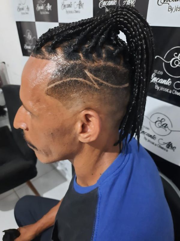 Studio Encanto Afro - beleza & estética - Trança Moicano Masculina