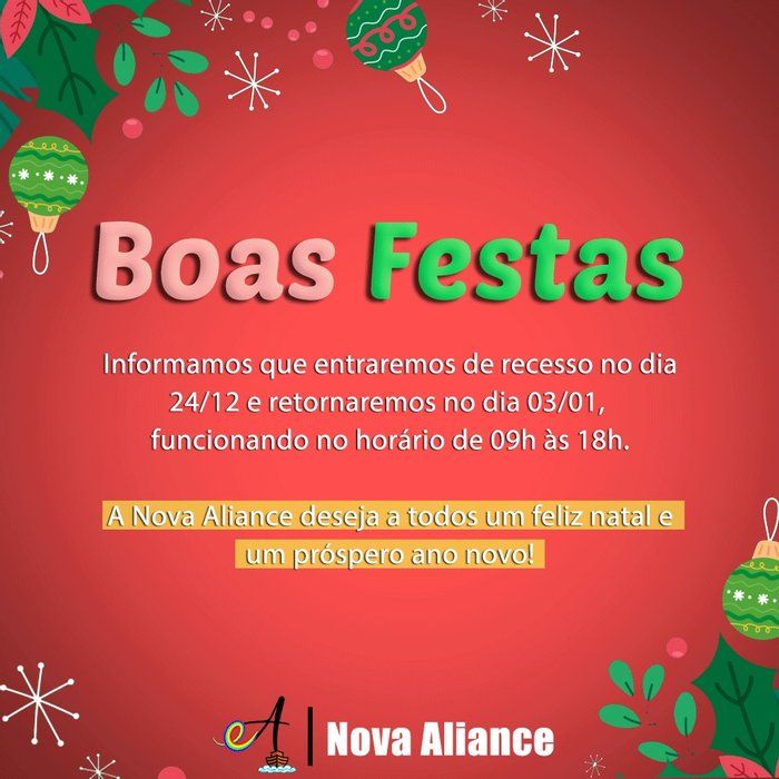 Nova Aliance - Reforço escola, Curso profissionalizante e Curso preparatório. - Atenção ao nosso recesso!