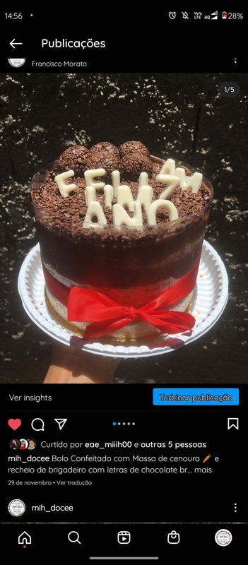 Mih Doce ♥️ - Confeitaria Artesanal - Bolo por kg