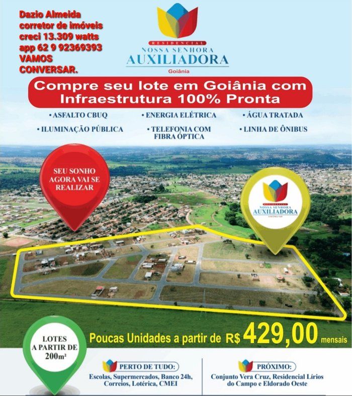 Dazio Almeida - corretor de imóveis creci 13.309 - Residencial Maria Auxiliadora Goiânia