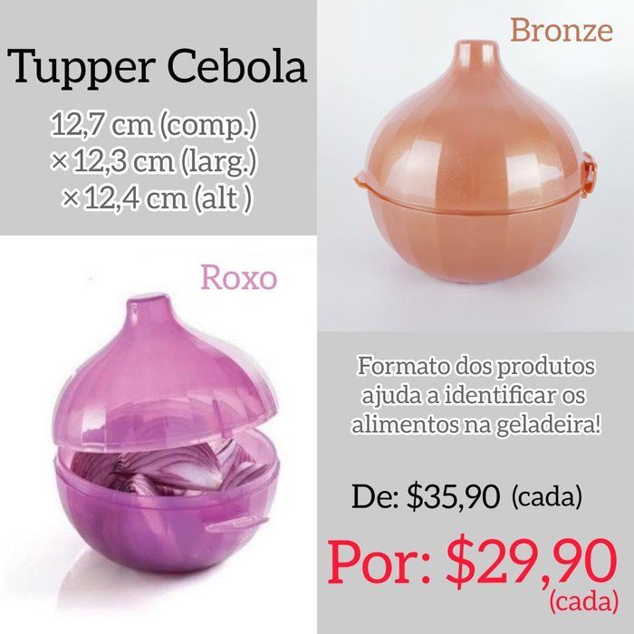 Kamila Krempel - Consultora Tupperware - Tupper Cebola