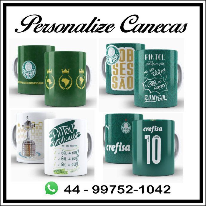 Personalize Canecas - Canecas Personalizadas - Canecas de times - futebol