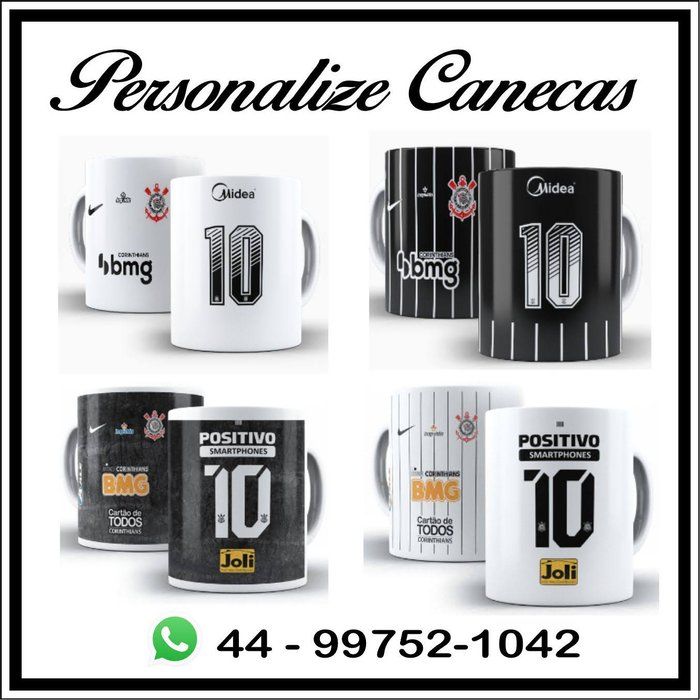 Personalize Canecas - Canecas Personalizadas - caneca Personalizada - Corinthians