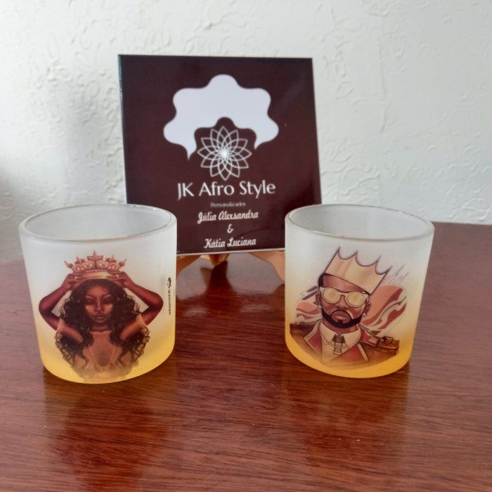 JK Afro Style - Moda Afro e Personalizados - Copo de Whisky 