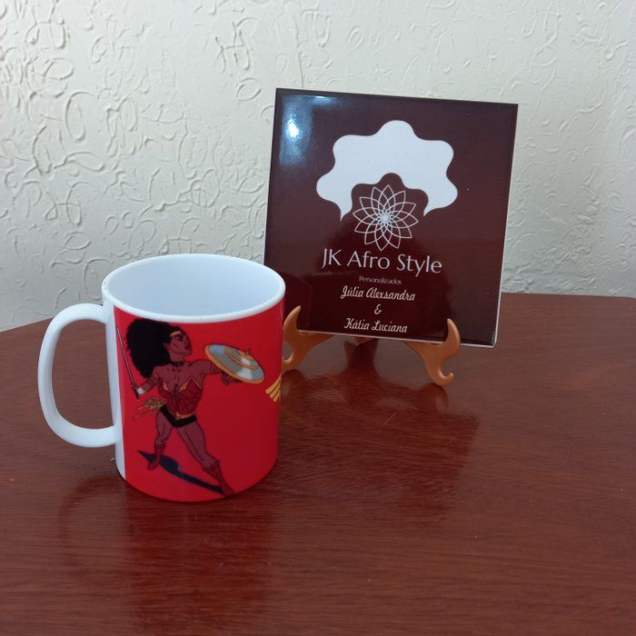 JK Afro Style - Moda Afro e Personalizados - Caneca Infantil (Polímero)