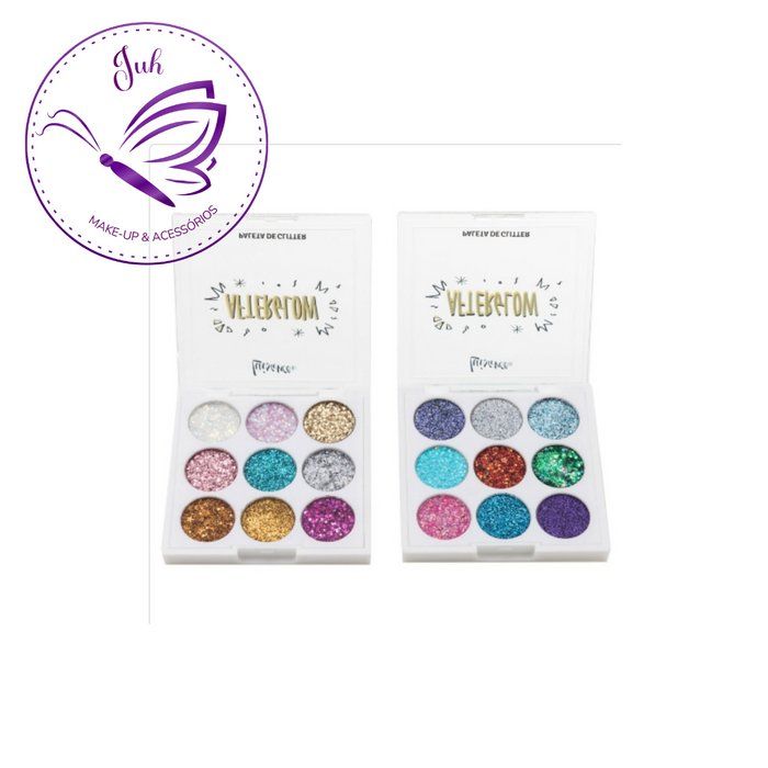 Juh Make-up e Acessórios - beleza & estética - Afterglow Paleta de Glitter Luislance