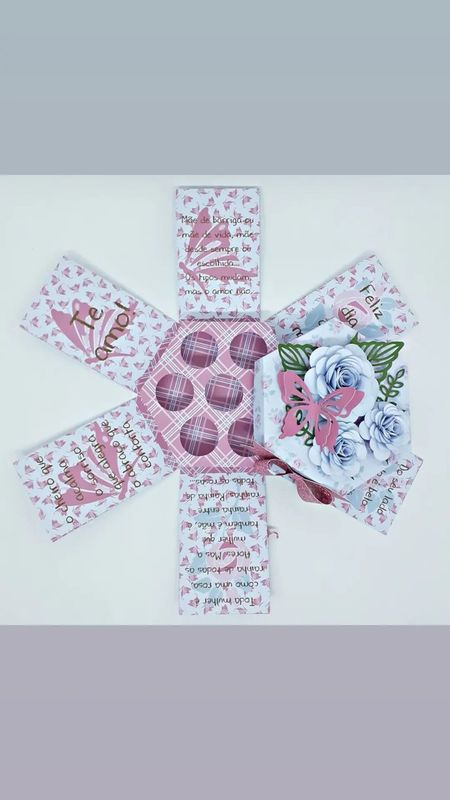 Drika Mimos - papeleira / papelaria personalizada - caixa explosao