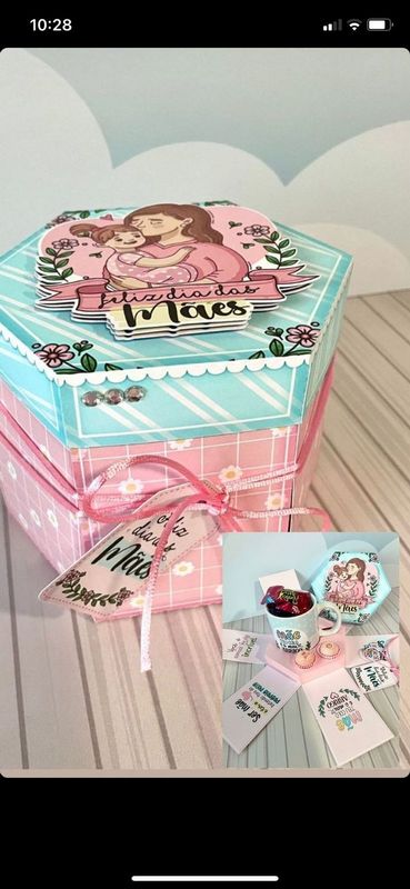 Drika Mimos - papeleira / papelaria personalizada - caixa explosao