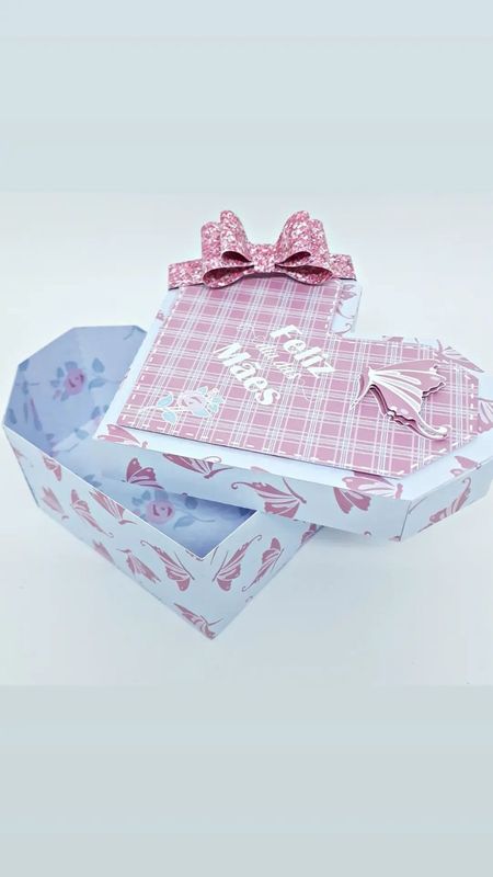 Drika Mimos - papeleira / papelaria personalizada - caixa coracão